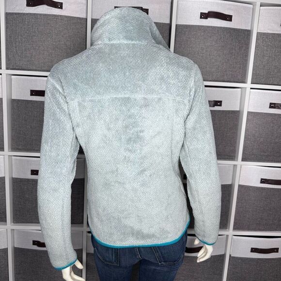 Patagonia Re-Tool Snap T Fleece Pullover Gray Teal Quarter Snap Kangaroo Pocket - Picture 4 of 13